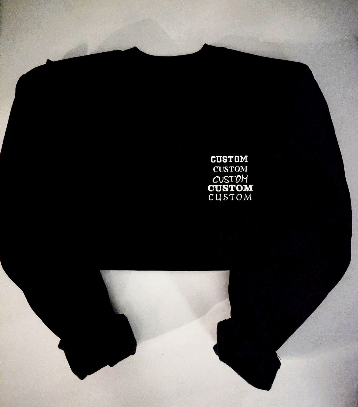 Personalised Embroidered Sweatshirt with Custom Text